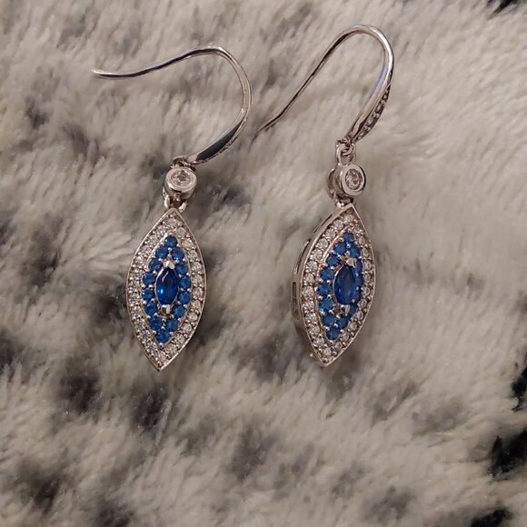 ROSS SIMONS JEWELRY EVIL EYE EARRINGS NEW CONDITION - Picture 10 of 10